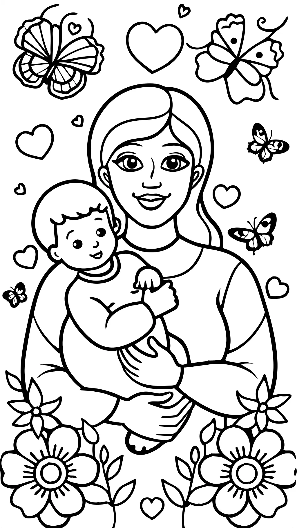 mother’s day coloring pages